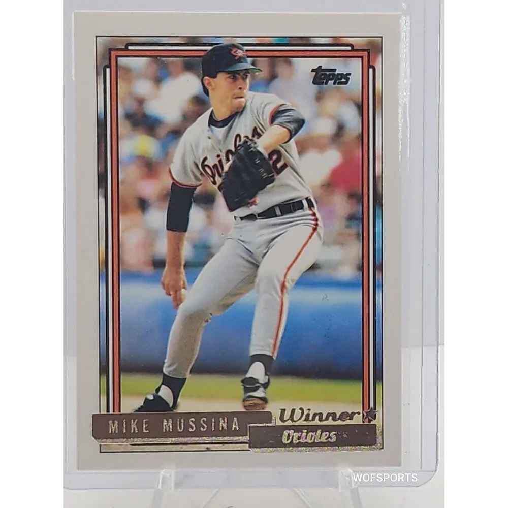 1992 Topps Winner Mike Mussina #242 Baltimore Orioles